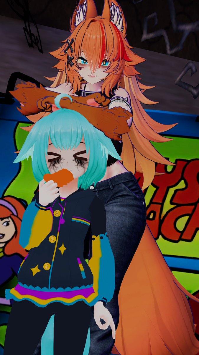 Found a Beepu
Had a fun Halloween night and thanks to <a href="/Ratchet232_Vr/">Ratchet232 🦴</a>  
For pulling out their RoseDoodle Avi~
#Buffpup #rosedoArt