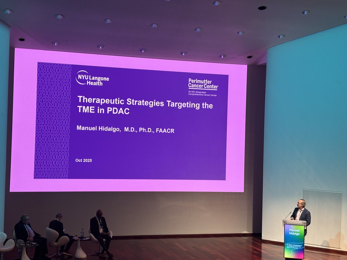 Aiims1742's tweet image. At the start of #PancreaticCancerAwarenessMonth, a salute to my two @Perlmutter_CC colleagues @DrMhidalgo and @md_oberstein. Manuel and Paul are working hard each day to bring new clinical trials to @nyulangone for all of our patients with #PancreaticCancer.
