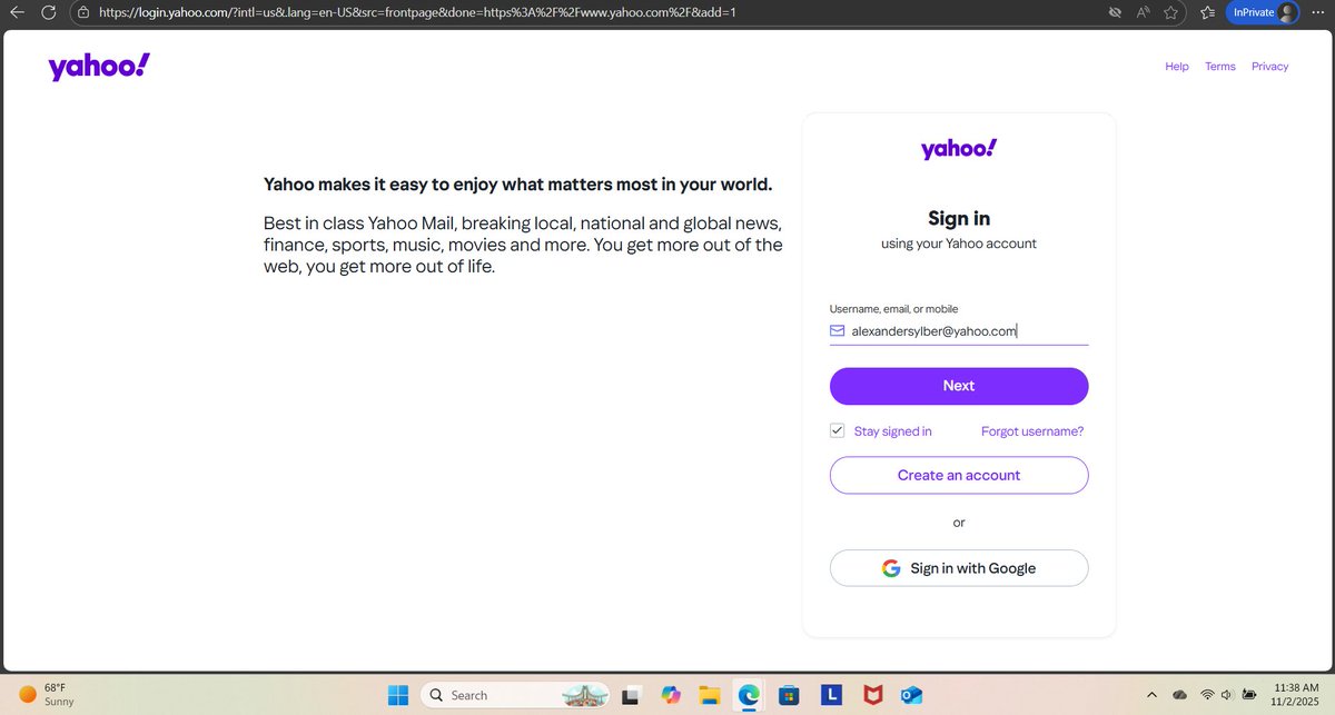 AlexSylber's tweet image. Hey @YahooCare, my Yahoo account was deactivated due to inactivity (image 1), but when I try to sign up again, I get &quot;This email address is not available&quot; (image 2). Can you help me re-use this username or advise on how long I need to wait? Thanks! #YahooSupport