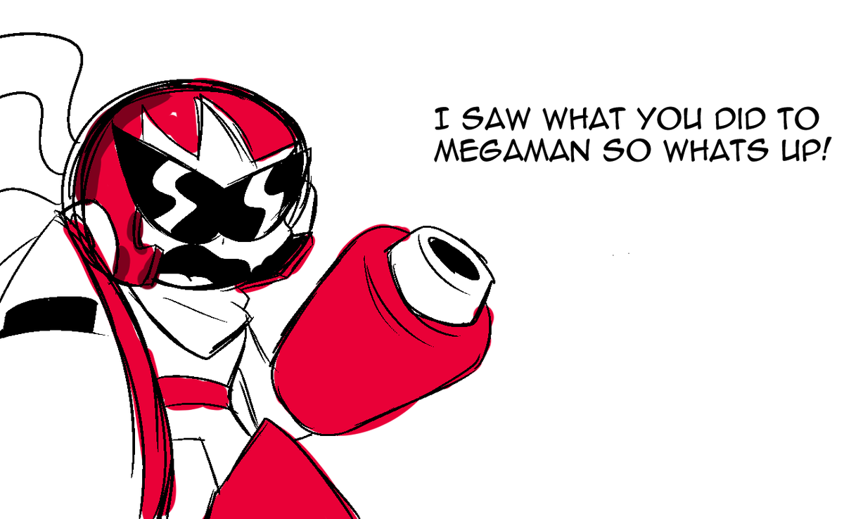 Zacmike2com's tweet image. protoman L #meme #comic  #megamanfanart