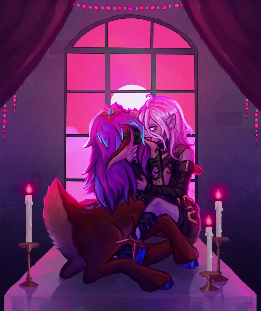 briar x lillia is here ❤️ does this count a kiss?.. i hope it does >.<