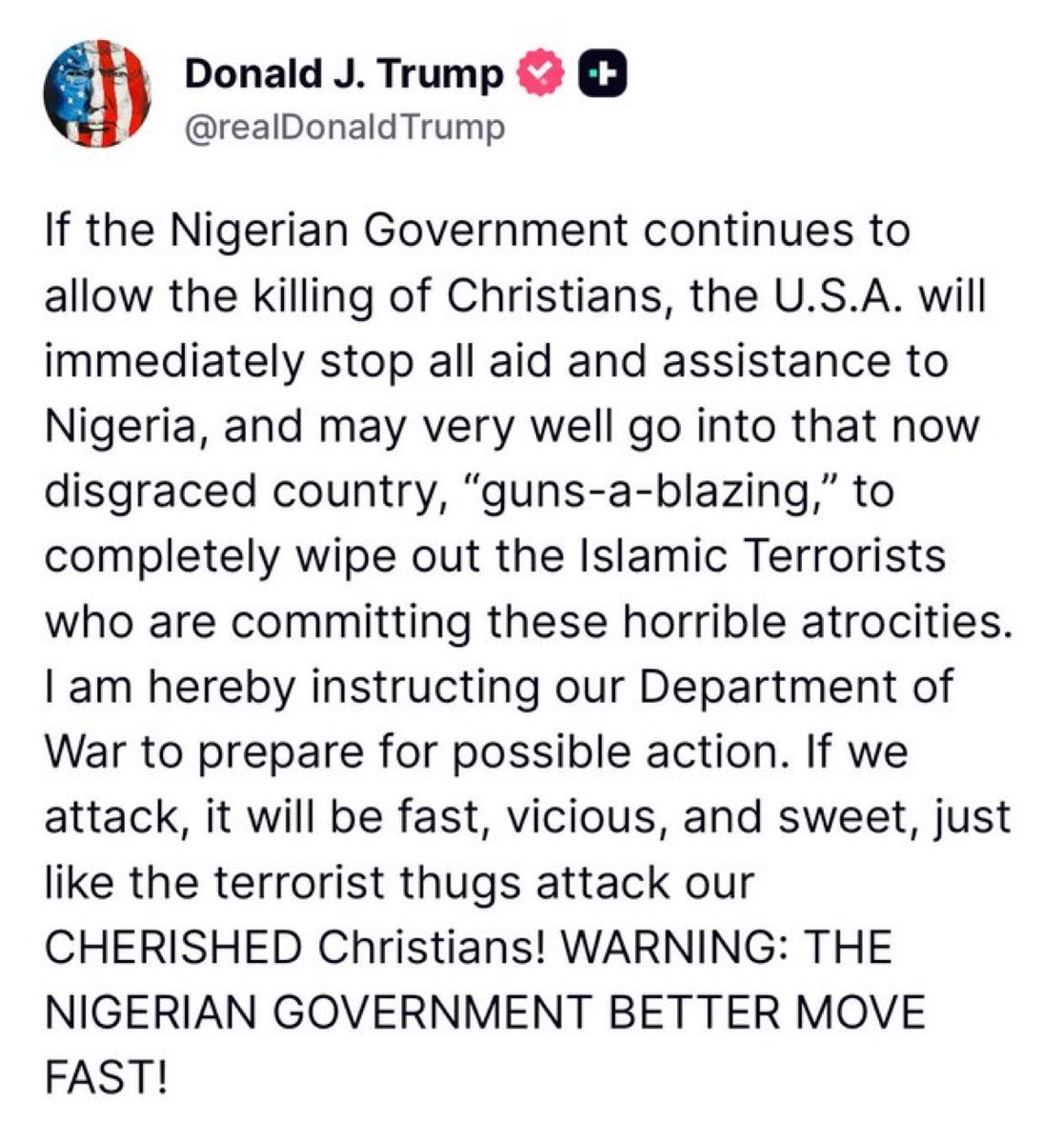 Never seen Trump so suffused with the spirit of Jesus.