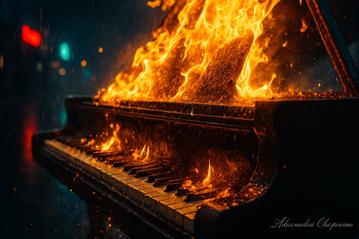 AI Image of the Day - Where Music Burns  

#music #fire #piano #image #artificial_intelligence
