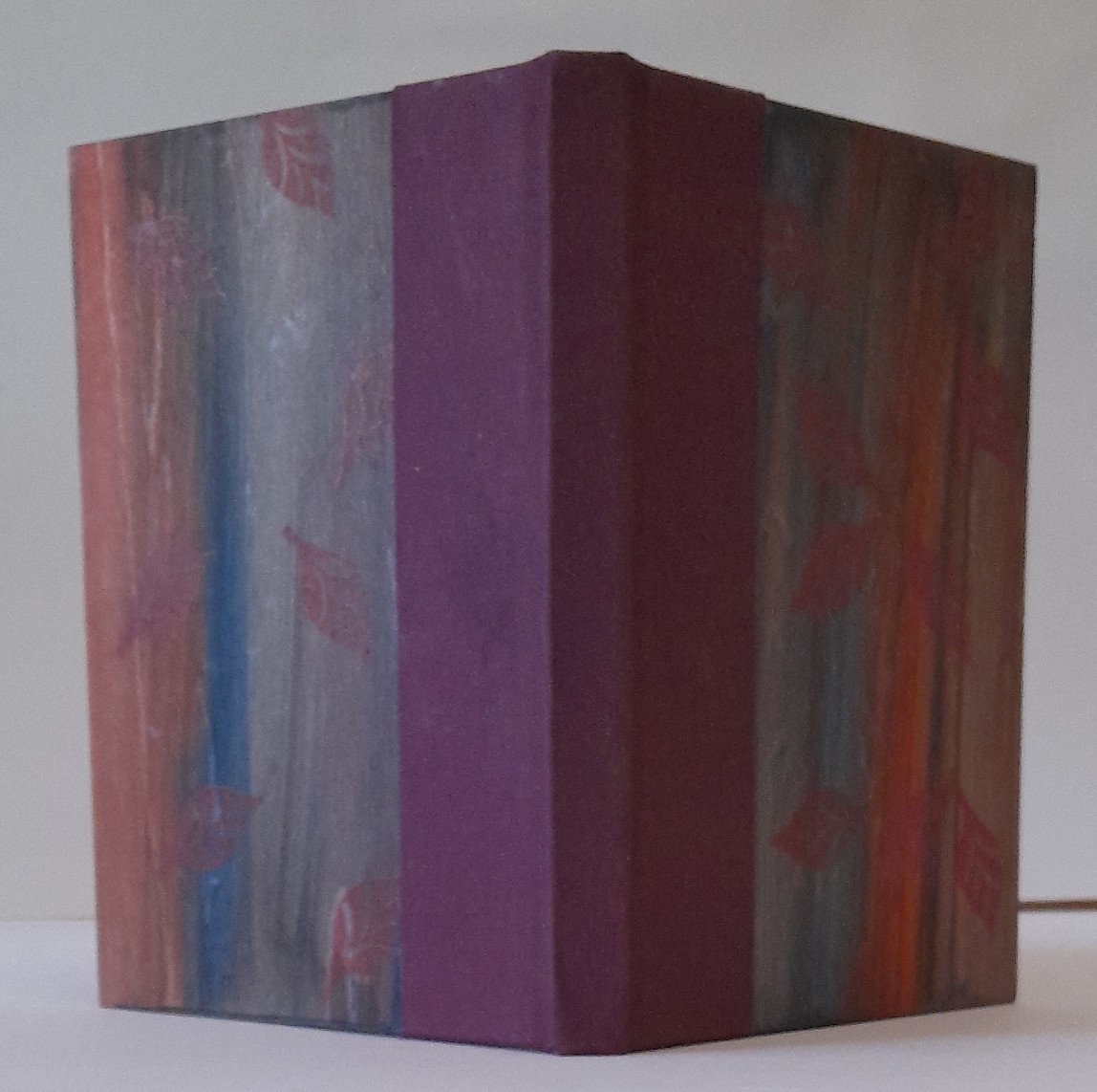 zyarts's tweet image. Autumn themed bookwork. Images of flora in our local park. Stained wooden covers. #bookwork  #Autumn