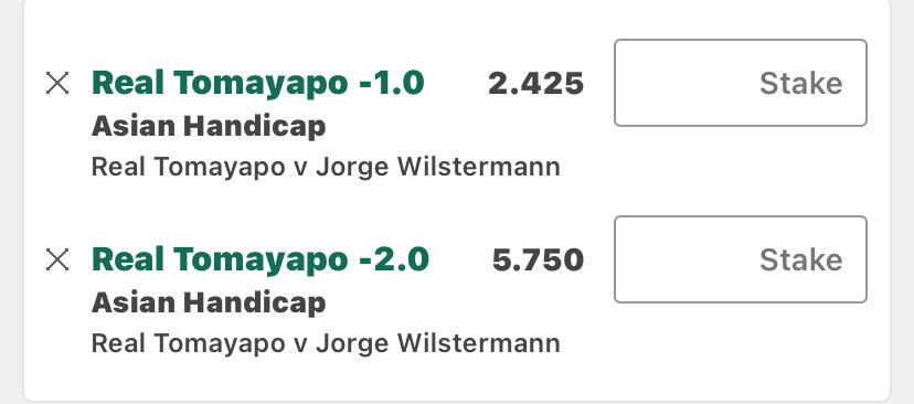 2 little wagers on these two could prove lucrative. Tomayapo at home can mix it with the best on their day. Wilstermann are struggling . Both lack discipline and red cards could be a factor esp. if wilstermann get any sendings off which is quite possible #footballbets #bolivia