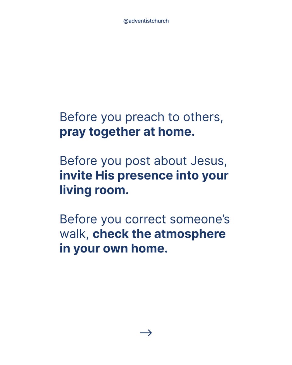 adventistchurch's tweet image. Before we can reach the world for Christ, we have to let Him transform our homes first.

Ministry starts where we live.