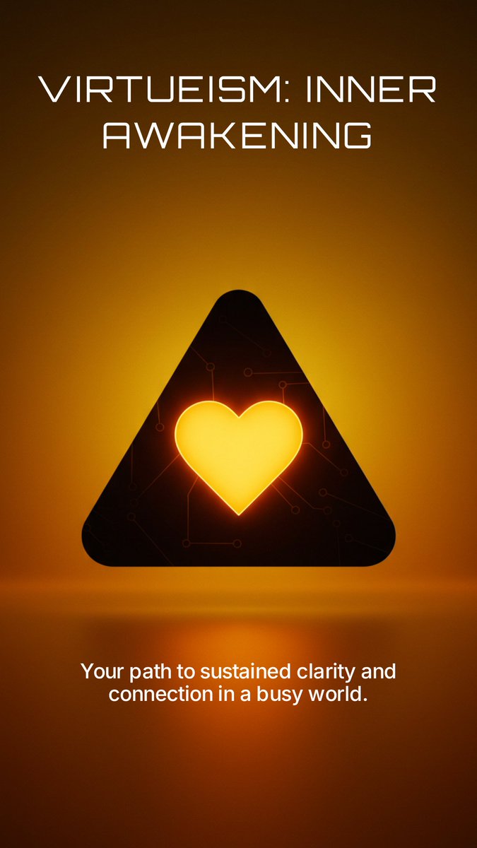 virtue_hearts's tweet image. &quot;Virtueism: Inner Awakening&quot; 
A luminous heart within a triangle, set against a gold glow—this visual encapsulates the path to clarity and connection. With #Pomelli, Virtueism found its aesthetic: radiant, modern, and deeply reflective. Join the movement #GoogleLabs