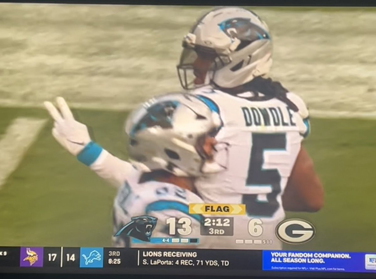 Rico Dowdle flagged for a two pump celebration? I thought this was America!