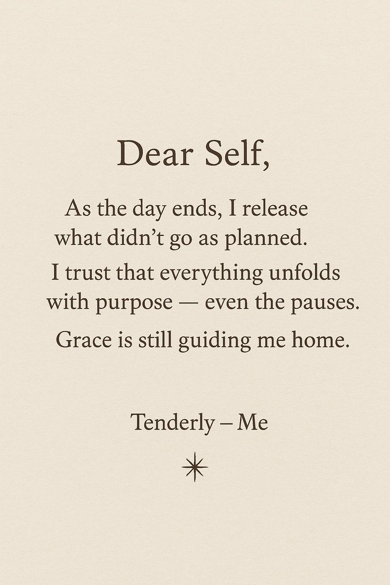 Sampee24_7's tweet image. Some nights aren’t for doing — they’re for simply being. 🌙
Let tonight be one of them.

#DearSelf #EveningReflections #SoftHealing #PeaceWithin #RestIsProductive #SelfCompassion