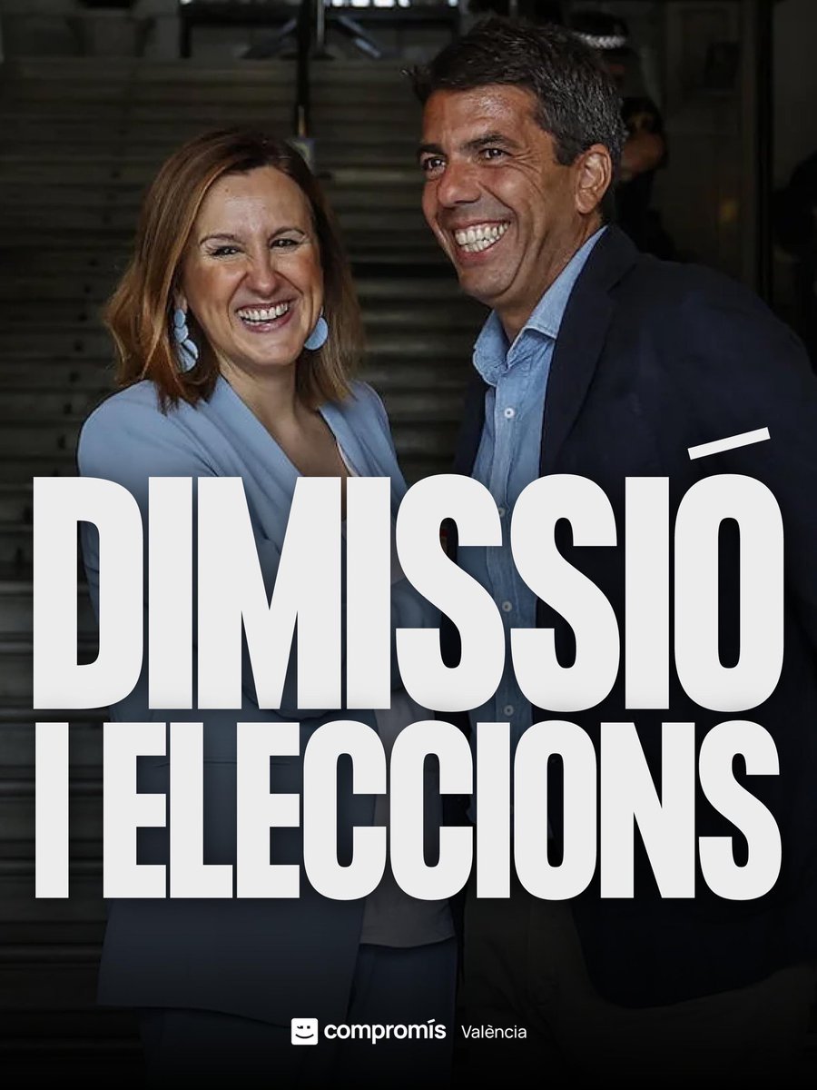 CompromisVLC's tweet photo. Ni volem a Mazón, ni als seus còmplices.

És el moment de tornar la veu al poble! https://t.co/4XWMm4Elz9