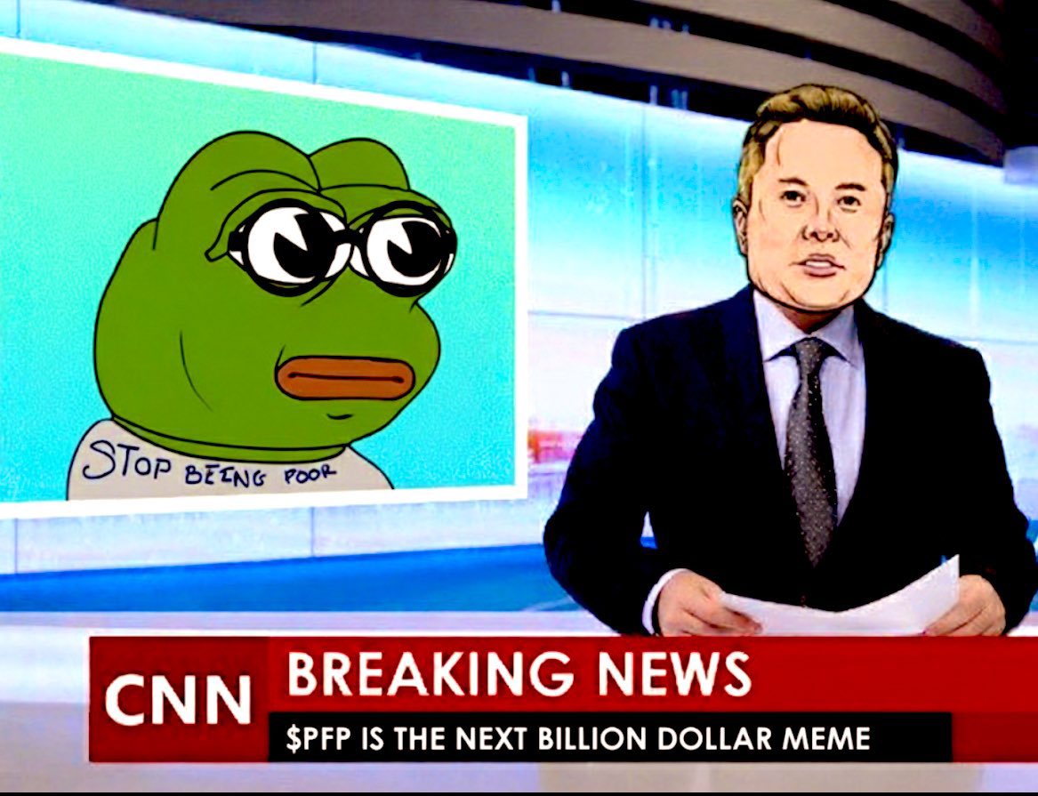 🚨JUST IN: <a href="/pumpfun_pepe/">Pumpfun Pepe (PFP)</a> was featured on the news with <a href="/elonmusk/">Elon Musk</a>