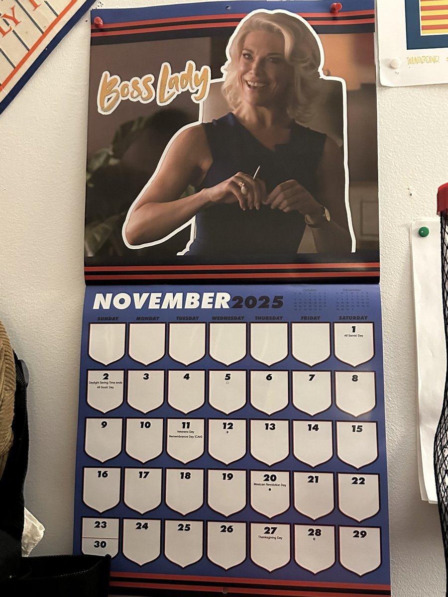 On my Ted lasso calendar !
Nov is boss lady month 
Meaning it’s boss ass bitch month !
🙌🙌🙌
#tedlasso <a href="/TedLasso/">Ted Lasso</a> <a href="/hanwaddingham/">Hannah Waddingham.</a> #bossassbitch