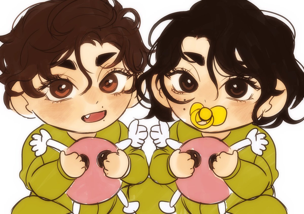 iinoruu's tweet image. tw// mpreg + sakuatsu lovechildren 

i just like thinking that sakuatsu&apos;s children would be a carbon copy of both of them so the house would be in constant chaos