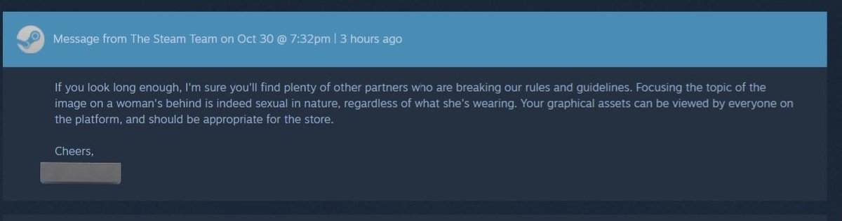 This is what Steam is saying is too sexual.