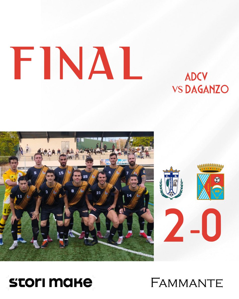 adcolmenarviejo's tweet photo. 🔥 JORNADA | PRIMERA AUTONÓMICA 🔥
📊 RESULTADO FINAL
C.D. Daganzo ‘A’ 2–0 A.D. Colmenar Viejo
Derrota en nuestra visita a Daganzo.
Seguimos ❤️🤍
#ADCV #ADColmenarViejo #PrimerEquipo #Autonómica https://t.co/pXlt2GTFLl