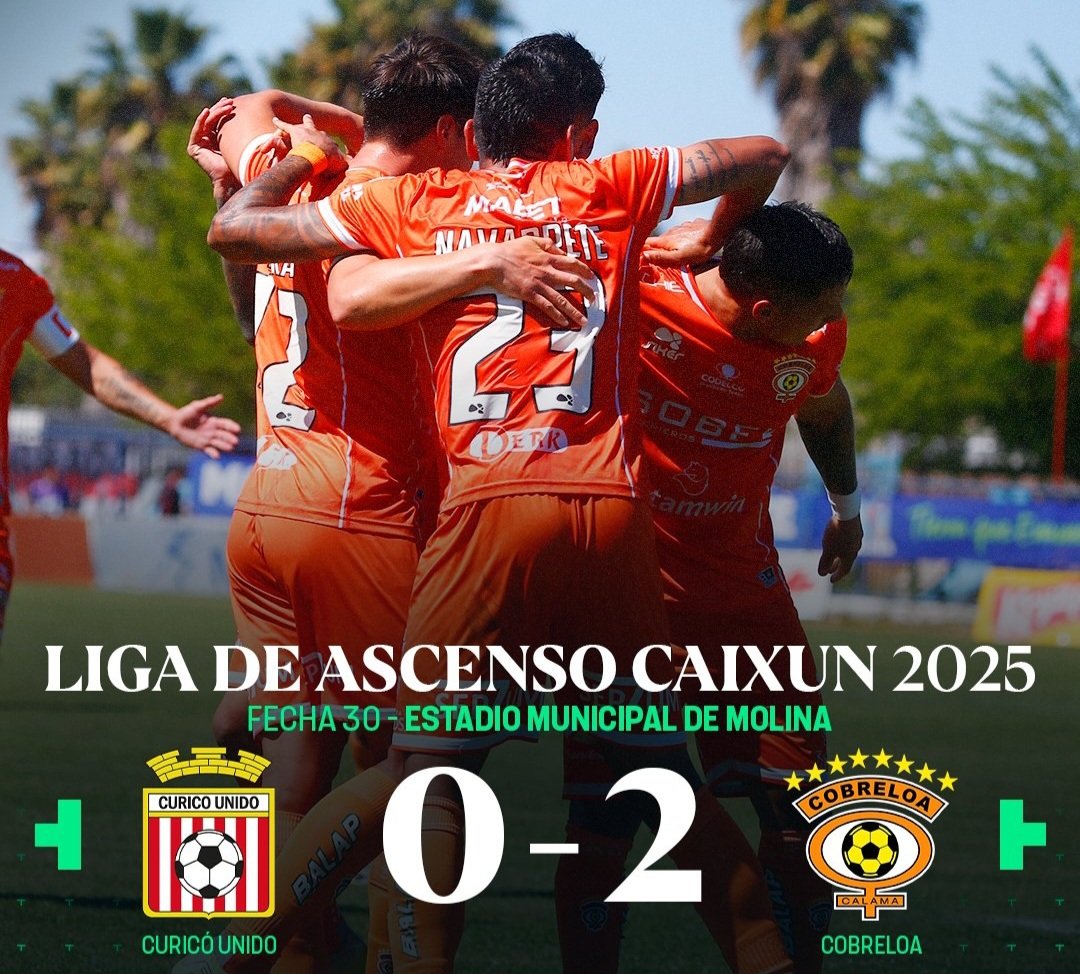 IGNACIOOS's tweet image. FINAL : CURICÓ 0 - 2 COBRELOA ( JARA Y PROVOSTE ANOTARON PARA EL ZORRO 🦊🦊 ) 
A LA ESPERA DE LA SEGUNDA SALA , EL ZORRITO SALIÓ SEGUNDO DEL TORNEO Y SE SUMA EN LAS SEMIFINALES DE LA LIGUILLA