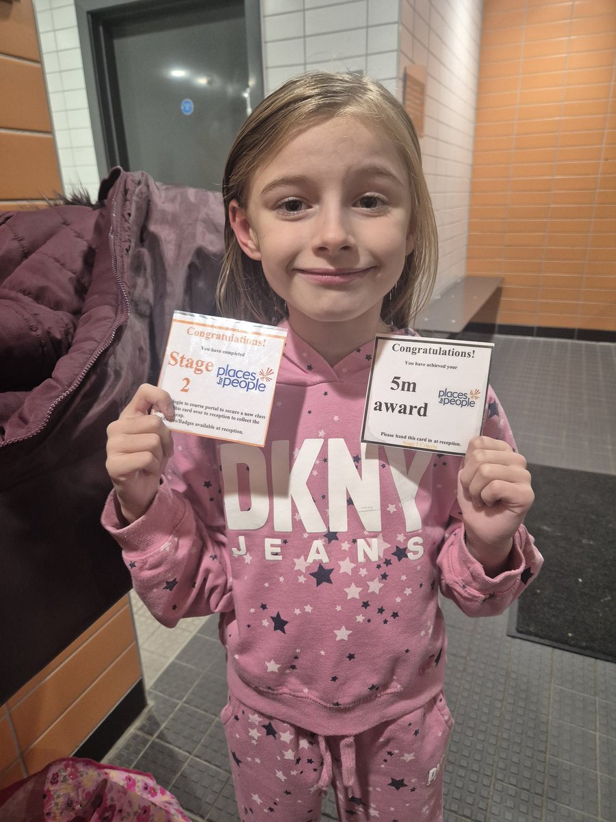 ema_grayson's tweet photo. @IntakeSchool OH Y2S passed her stage 1 in swimming and also achieved her 5m award after only starting lessons at the end of June https://t.co/FGBuMZBxeJ