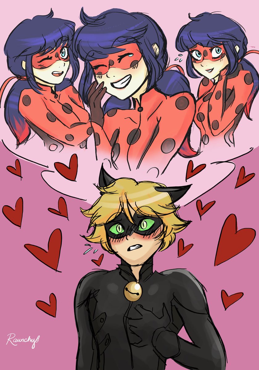 raunchy_bird's tweet image. Uh oh! Still in love! 

#Miraculous #miraculousladybug #ladybug #chatnoir #catnoir #marinette #marinettedupaincheng #adrienagreste #mlbfanart #fyp #miraculousfanart