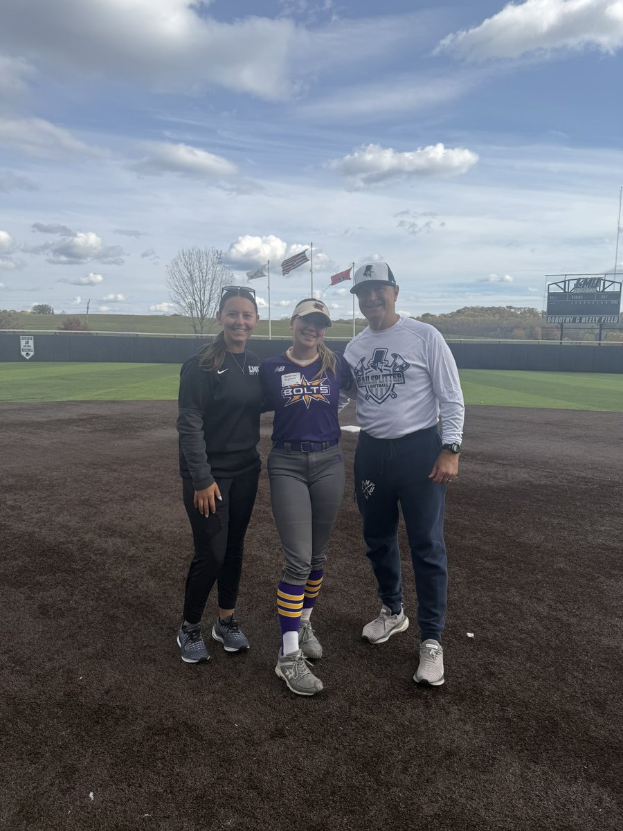 Had an amazing time at the LMU Softball Prospect camp yesterday! I learned so much, met an amazing group of girls and coaches, and got to see the beautiful campus! I am so grateful for this opportunity! 
#LMUSoftball #GoRailsplitters
<a href="/LMU_Softball/">LMU Softball</a> 
<a href="/cait_bone3/">Caitlin Gambone</a> 
<a href="/TNBoltsJennings/">TNBolts - Jennings</a>
