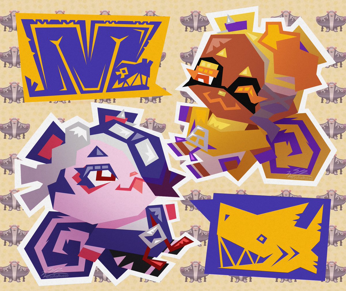 SofyTofy3's tweet image. Had to draw them 😭💙💛