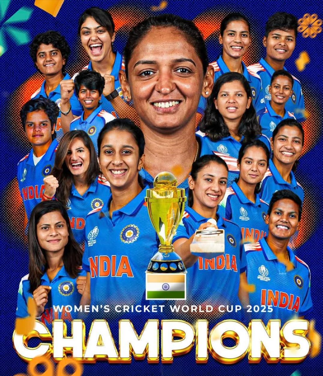 Congratulations Team India 🔥🔥🔥❤️❤️❤️

#iccworldcup2025
#IndianWomenCricket