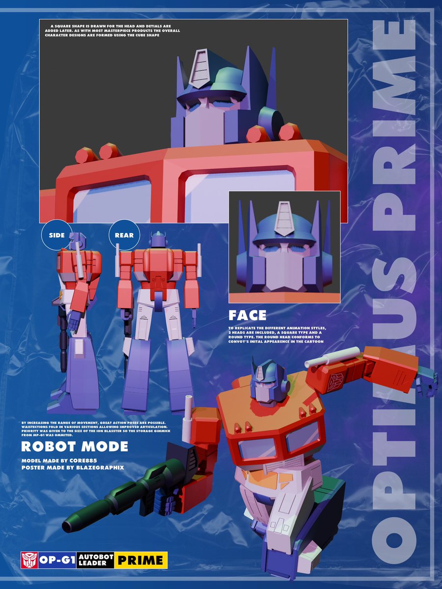 core885's tweet image. My first attempt in blender 
#transformers