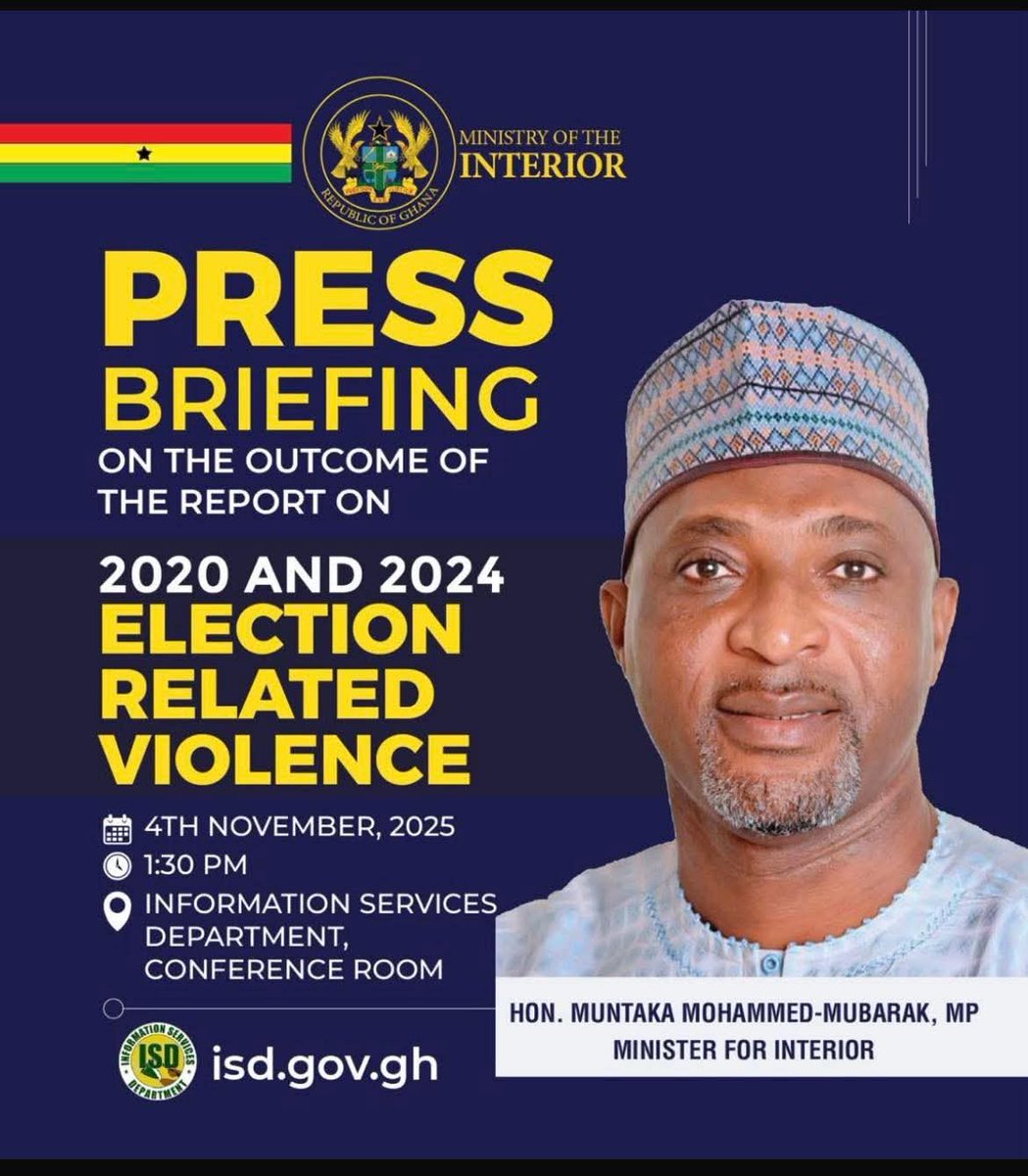 2020 and 2024 election related violence press briefing by interior minister tomorrow