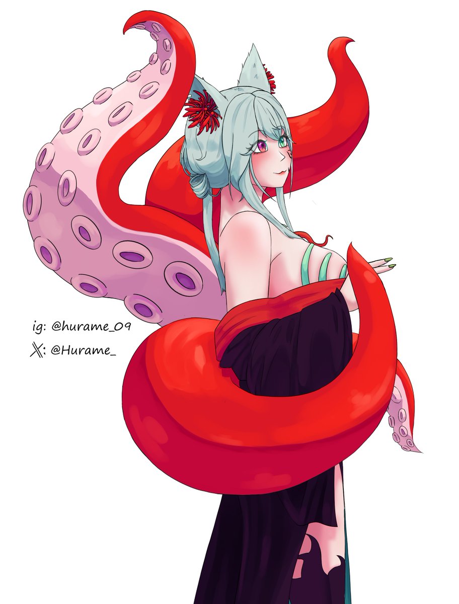 Hurame_'s tweet photo. vtuber: @/Rrinkss_Sabaku  
#fanart #vtuber #Halloween2025 https://t.co/GsxVo5QgWI