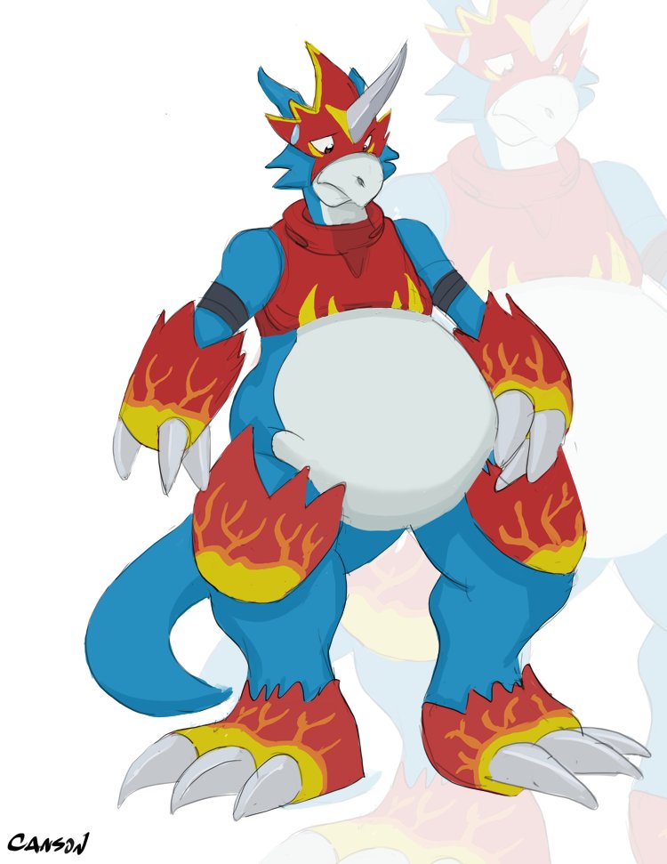 past flamedramon pic