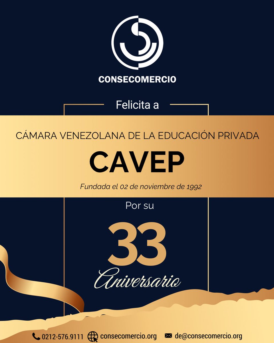 consecomercio's tweet photo. El Directorio Ejecutivo de Consecomercio felicita a @cavzlap por su 33° aniversario.
Gracias por formar parte de nuestros miembros 🤜🤛
#consecomercio #ComerciosyServicios #empresariosevenezolanos https://t.co/UzlFXQ1p2M