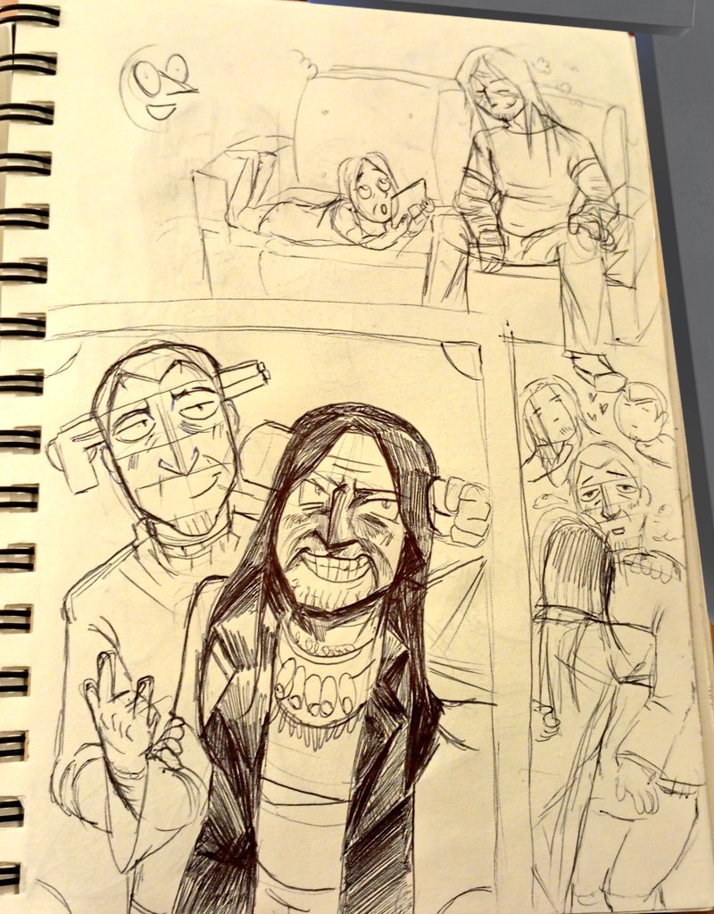 sixagamerYT's tweet photo. Doodles de clase de estas dos personas raras que se quieren mucho #vigilanteninah #protagonistninah #doublegun #gitanopayo (difundir a gitanopayo porfavo es el nombre que se merece este ship) https://t.co/huZMtBe0eK