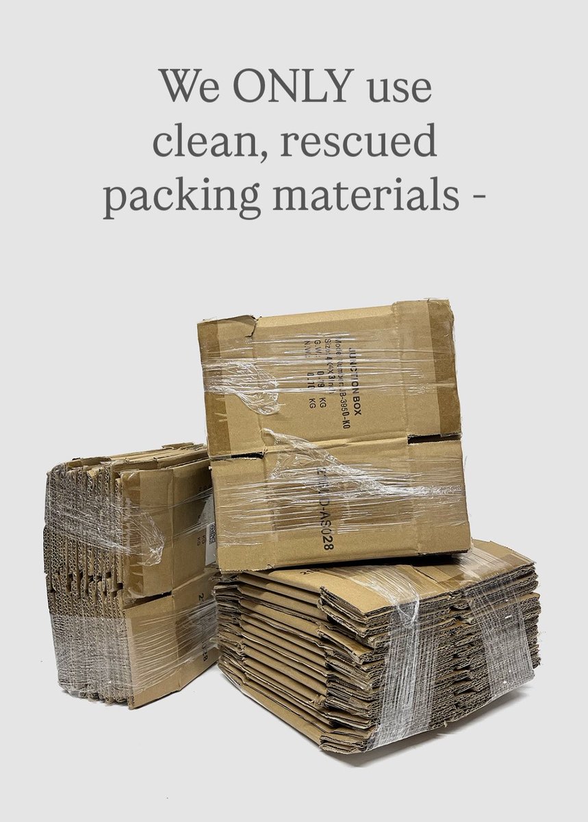 ruhlnyc's tweet image. We ONLY use clean, rescued packing materials -

ruhl.nyc/about

#Sustainable #Reimagined #Repurposed #RUHLNYC #NeeYorkCity