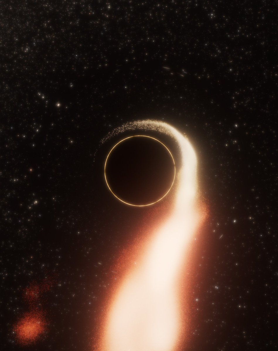 Dexerto's tweet image. Astronomers just caught a rogue black hole snacking on a star over 2,600 light-years from where it should be

Scientists claim they&apos;ve never seen anything like it before