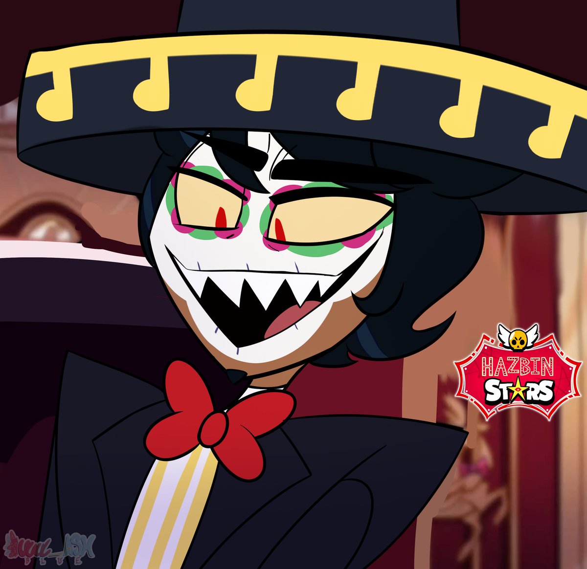 uuul_ash's tweet image. HAZBIN STARS 🌟🗝

Un poquitito loco 
 
#poco #BrawlStars #HazbinHotel #lucifer