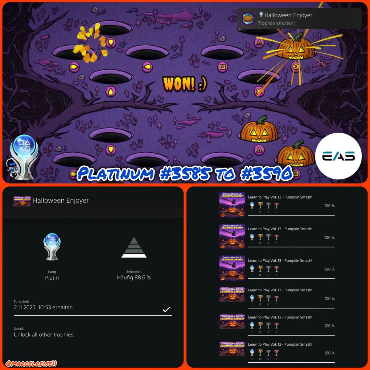 marcelreise11's tweet image. 🎃 Halloween Platinum 🏆

Since friday #LearnToPlay Vol. 13 by @eastasiasoft is available.

instagram.com/p/DQkVuJnDJN8/

@SilentGhost86 @PSN_Robert2567 @TrophyN3rd @PlatCat @DerPlatinjunge @Phil_TDZ @Luc0rval