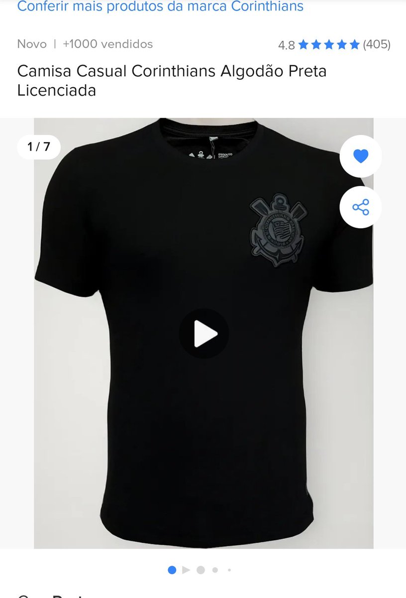 Realista_2's tweet photo. Camisa Corinthians 16% desconto...

Olha que camisa linda 

#CORxGRE

https://t.co/N75pvanh9H https://t.co/JerXwYffE6