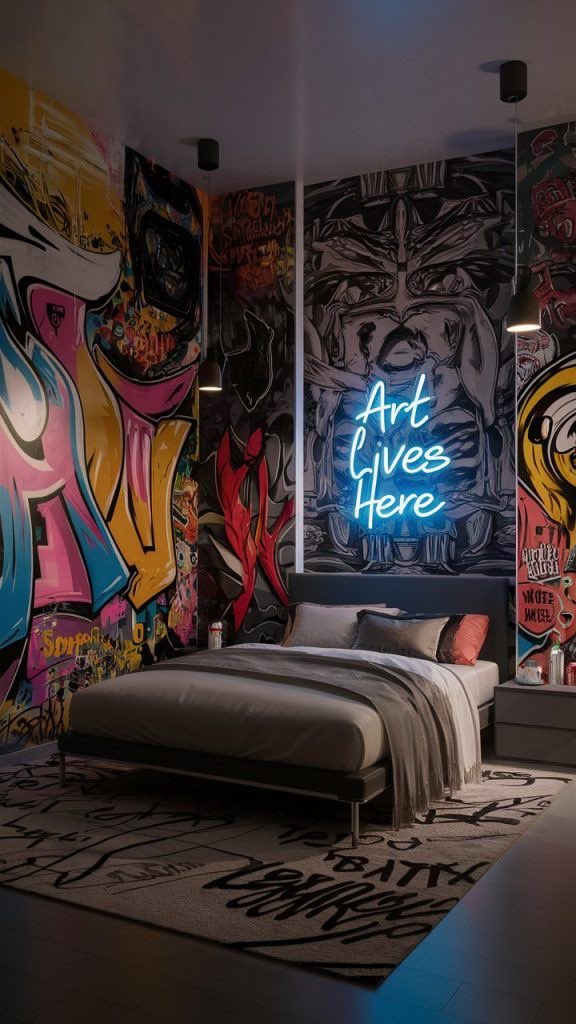 Da_ch0109's tweet image. Es normal yo siendo mk y querer mi apto lleno de graffiti asthetic 😫✨