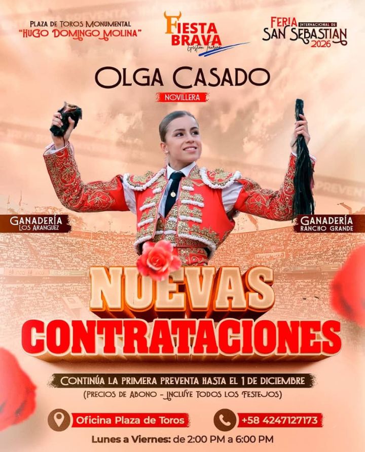 #FISS2026. Se completa el abanico para el ferial. Ganaderías Rancho Grande y Aranguez contratadas.