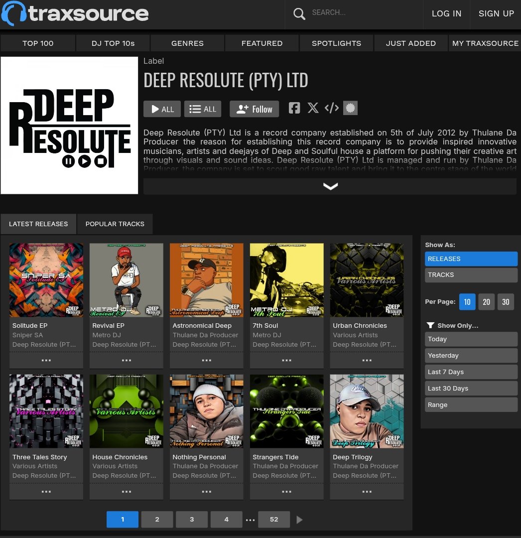 DeepResolute's tweet image. #NewMusicWeek 🔥🔊🖤

Afro House | Deep House | Tech House

@traxsource : traxsource.com/label/13404/de…

@beatport : beatport.com/label/deep-res…

#dj #deephouse #techhouse #afrohouse #housemusic  #beatport2025
#beatport #traxsourcemusic #traxsource2025 #traxsource #ade #ibiza2025 #chicago