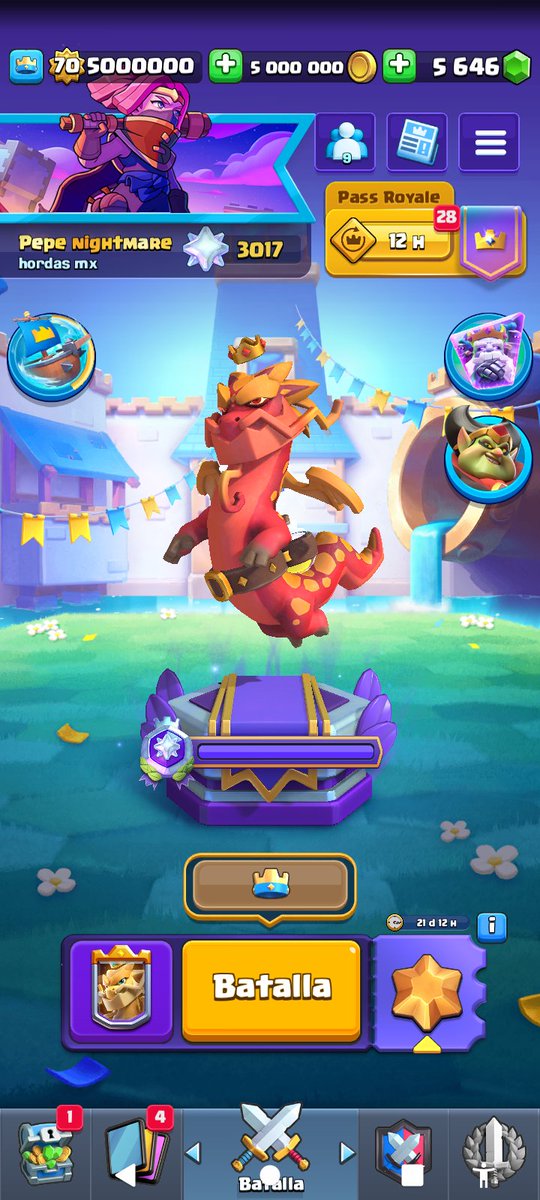 Joseantoni36367's tweet image. Otra vez se hizo logré llegar a liga diamante en táctica Royale siendo top 497 del mundo representando a nuestra waifu la bandida líder siendo su primer fan en llegar un verdadero honor. 
#BossBandit
#ClashRoyale 
#Royaleapi 
#mergetactics