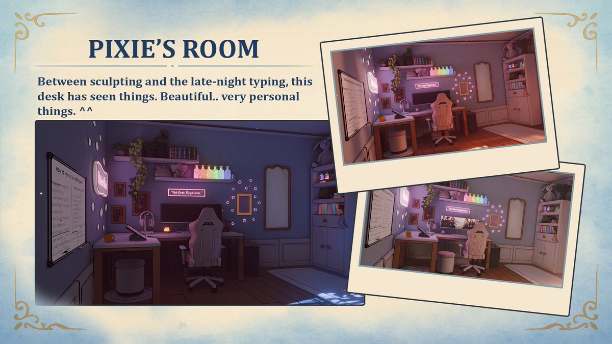 PotionPixieArt's tweet photo. Pixie's Room finally done!💛All the little objects for the next update are in place, some cute some.. not so much

You can read more here: https://t.co/wlyIzIFpG9

and see is how it was made:
https://t.co/5qiI39ZYZI https://t.co/ZhKmIZkdGD