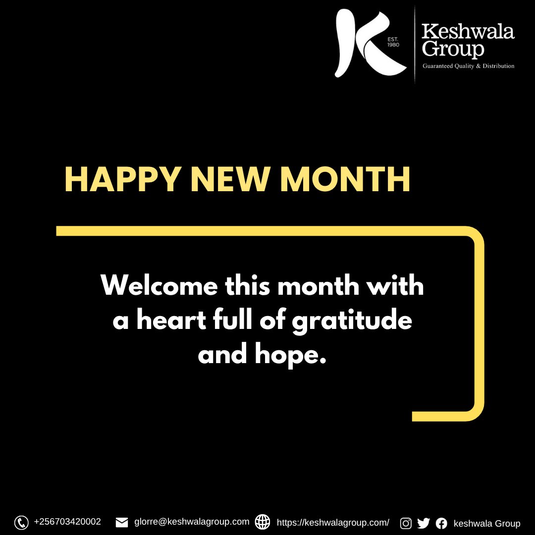 Keshwala_Group's tweet image. A new month is here—let your thoughts be positive, your goals be clear, and your spirit stay unstoppable!
#HelloNovember #PositiveMindset #SuccessAhead #KeshwalaGroup