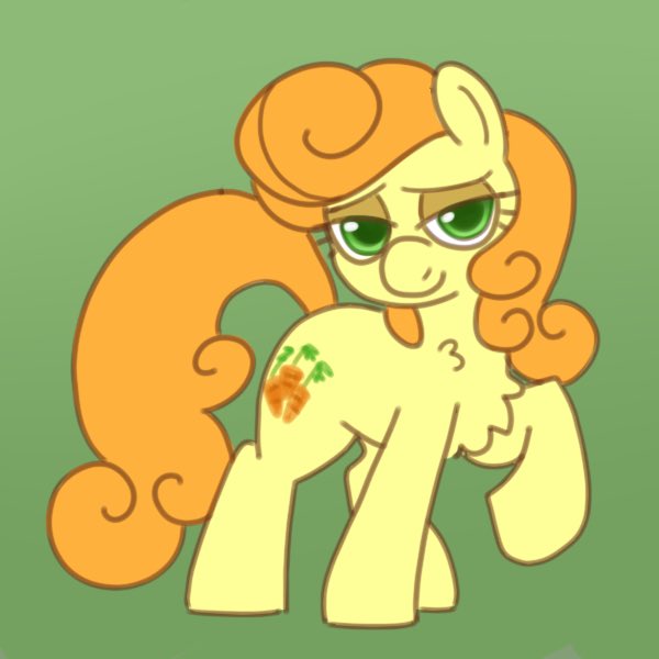 joobugz's tweet image. curly hair orange mare #mlpfim
