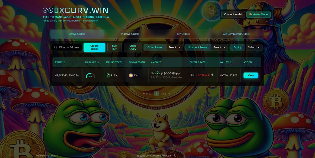 When <a href="/0xCurv/">0xCurv.win</a> P2M(OTC) goes live on #PulseChain, it will then be rolled out to #ETH &amp; #BNB and ALL fee's generated will come back to PulseChain to support #CURV Probably nothing 👊