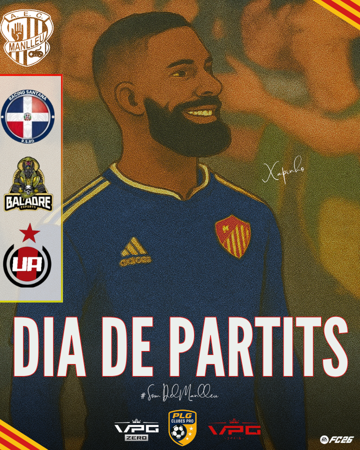 #EAFC26 𝐃𝐈𝐀 𝐃𝐄 𝐏𝐀𝐑𝐓𝐈𝐓𝐒

🏆 |<a href="/VPG_Spain/">Virtual Pro Gaming España</a>
🆚 | @RDRacingSantana 
⏰ | 22:20H

🏆 | <a href="/VPG_Spain/">Virtual Pro Gaming España</a> 
🆚 | <a href="/BaladreSports/">Baladre eSports</a> 
⏰ | 23:00H

🏆 | <a href="/VPG_Spain/">Virtual Pro Gaming España</a> 
🆚 | <a href="/ADUAeSports/">AD Unión Adarve eSports</a> 
⏰ | 23:20H

#SomDelManlleu