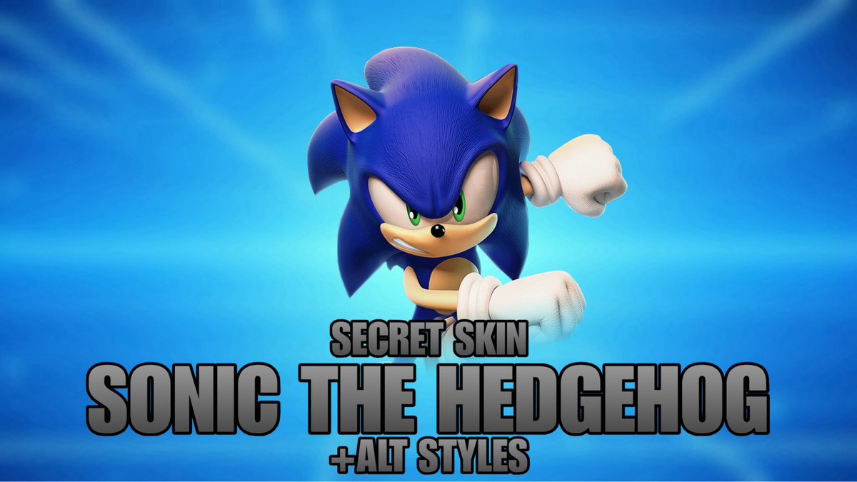 Sonic X Fortnite Hype Guy tweet media