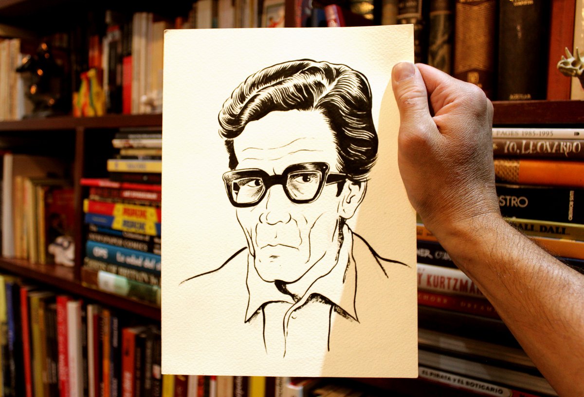 mgomezburns's tweet photo. Pier Paolo Pasolini: Retrato de un Iconoclasta (un retrato y una ilustración del archivo). 
Un día como hoy, 2 de noviembre de 1975, el cineasta italiano fue brutalmente asesinado,  luego de ser golpeado y atropellado varias veces con su propio coche en el Idroscalo de Ostia. https://t.co/PUgMrU40sj