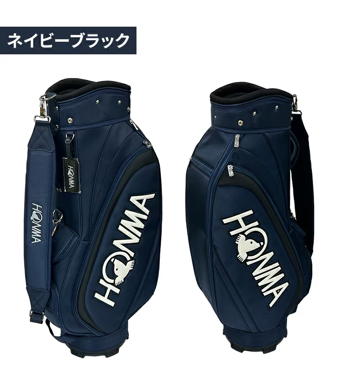HONMA ゴルフバッグ ネイビー 本間ゴルフ 25 4輪 カート キャディーバッグ CB12534 ブラック