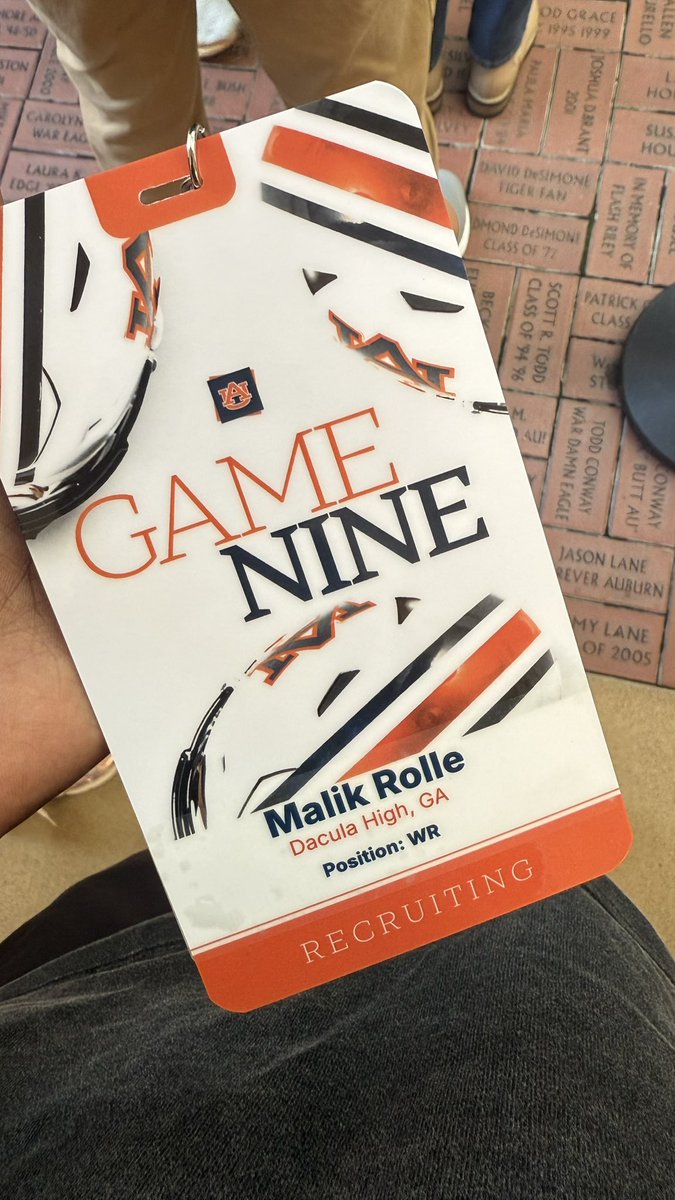 MROLLE2029's tweet photo. Back at #ThePlains for another Game Day experience. #WarEagle @heathdedeaux @CoachDavisWR @therealkwat @chadlunsford @CoachHughFreeze @H2_Recruiting @coachStan8 @AuburnMade @AuburnFootball https://t.co/niFjT4Pipr
