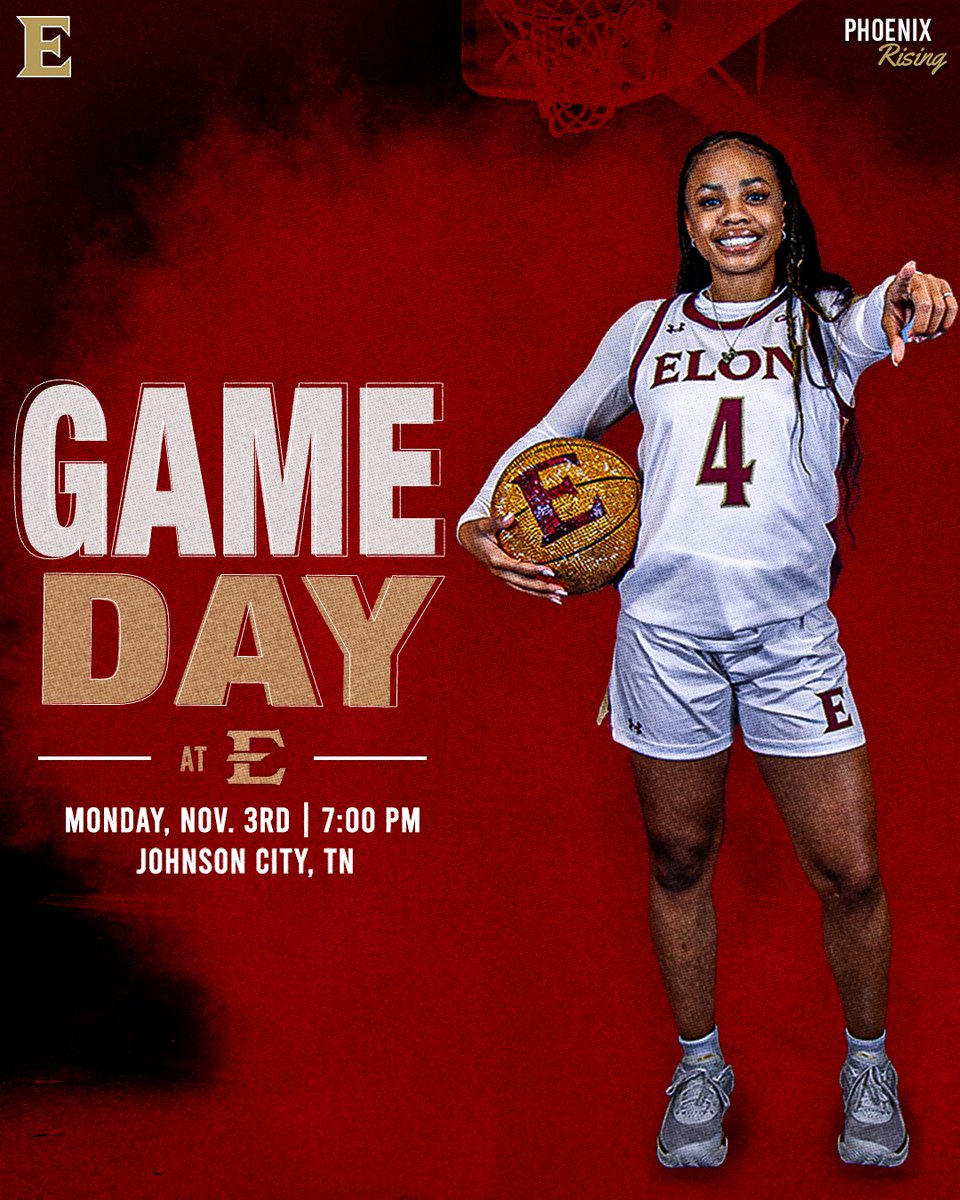 ElonWBasketball's tweet image. 𝐍𝐞𝐰 𝐬𝐞𝐚𝐬𝐨𝐧 𝐬𝐭𝐚𝐫𝐭𝐬 𝐭𝐨𝐝𝐚𝐲‼️

🆚 | ETSU
📍 | Johnson City, Tenn.
🏟️ | Brooks Gymnasium
🕕 | 7 p.m.
💻 | ESPN+
📊 | shorturl.at/O2c3M

#TogetherWeRise #Higher #PhoenixRising